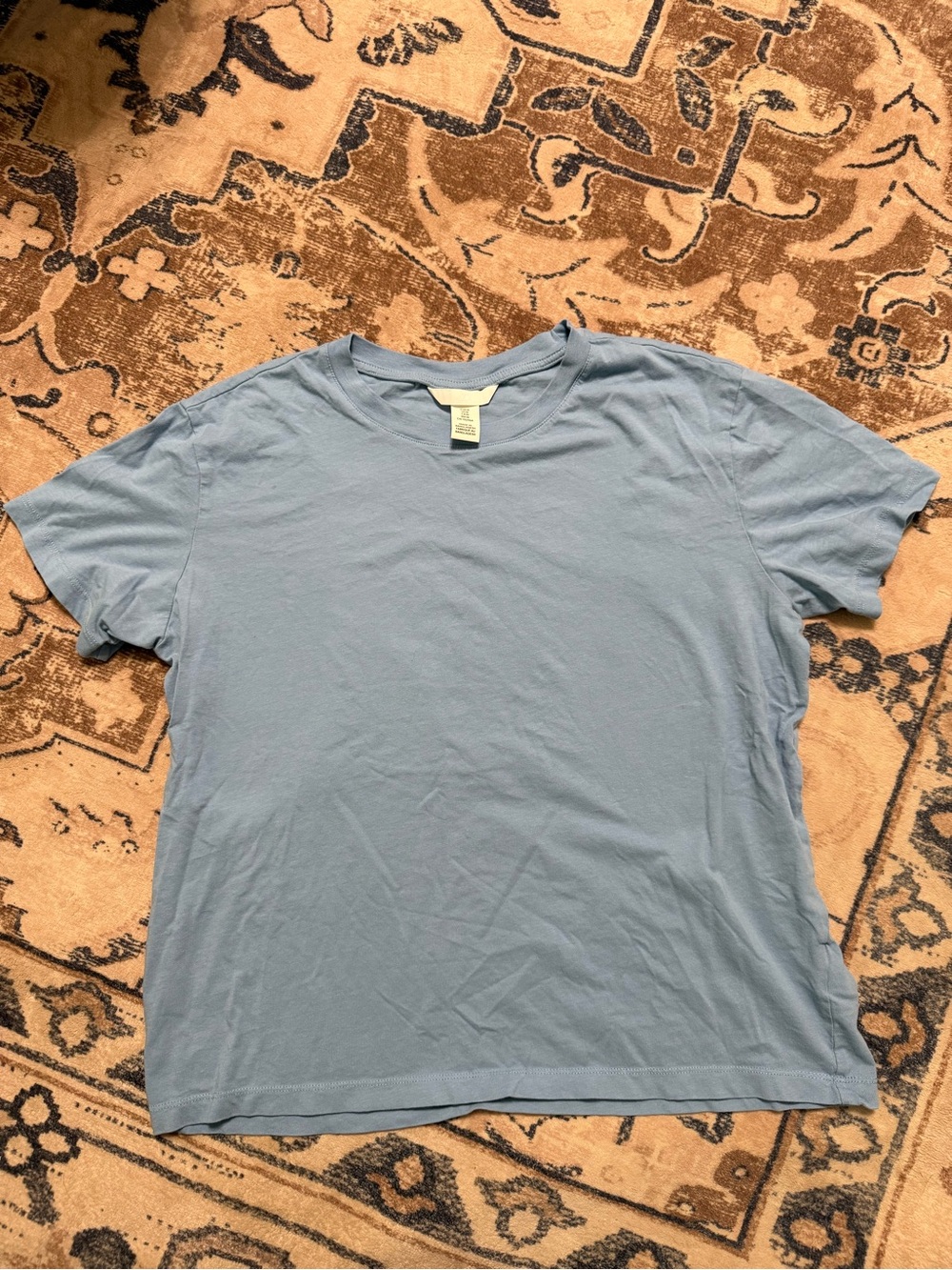 H&M Light Blue Short Sleeve Crew Neck Tee